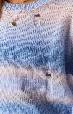 Beginning Boutique Outerwear Jessi Knitted Sweater Purple