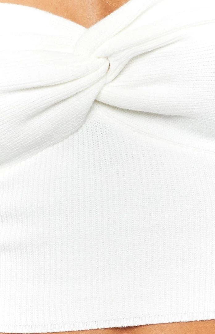 BB Exclusive Jessica White Twist Front Bandeau Top 6 BB Exclusive Jessica White Twist Front Bandeau Top
