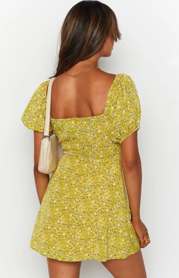 BB Exclusive Dresses Jolene Mini Dress Mustard Floral 6 BB Exclusive Dresses Jolene Mini Dress Mustard Floral