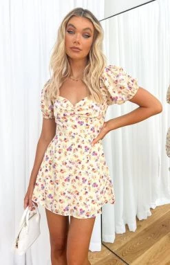 BB Exclusive Jolene Mini Dress White Floral Dresses