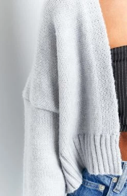 BB Exclusive Tops Jonas Grey Crop Cardigan