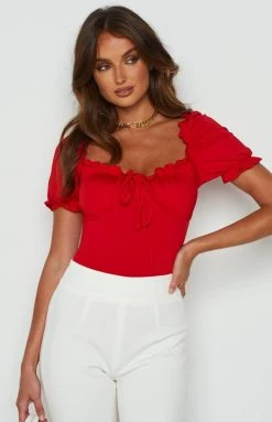 BB Exclusive Josefina Bodysuit Red