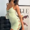 Beginning Boutique Joselle Green Mini Dress Dresses