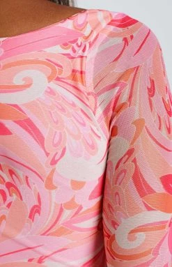 BB Exclusive Joselyn Pink Mesh Mini Dress Dresses 14 BB Exclusive Joselyn Pink Mesh Mini Dress Dresses