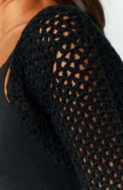 BB Exclusive Jubel Black Crochet Bolero