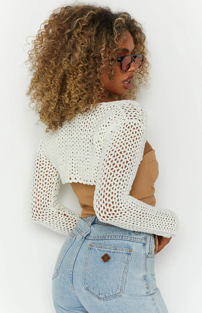 BB Exclusive Jubel White Crochet Bolero New 7 BB Exclusive Jubel White Crochet Bolero New