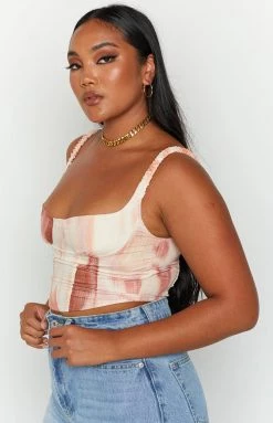 Beginning Boutique Tops Judd Pink Crop Top