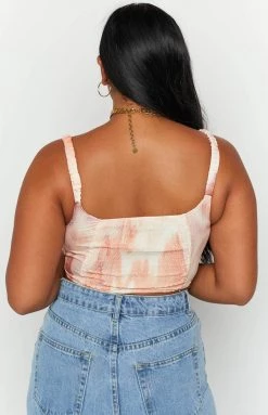 Beginning Boutique Tops Judd Pink Crop Top