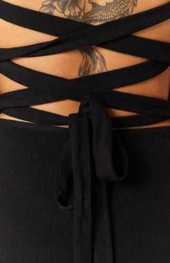 BB Exclusive Dresses Jude Rib Mini Dress Black 16 BB Exclusive Dresses Jude Rib Mini Dress Black