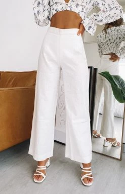 BB Exclusive Julian Linen Pants White