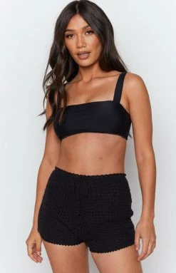 BB Exclusive Bottoms Kalani Crochet Shorts Black 11 BB Exclusive Bottoms Kalani Crochet Shorts Black
