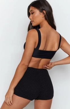 BB Exclusive Bottoms Kalani Crochet Shorts Black 13 BB Exclusive Bottoms Kalani Crochet Shorts Black