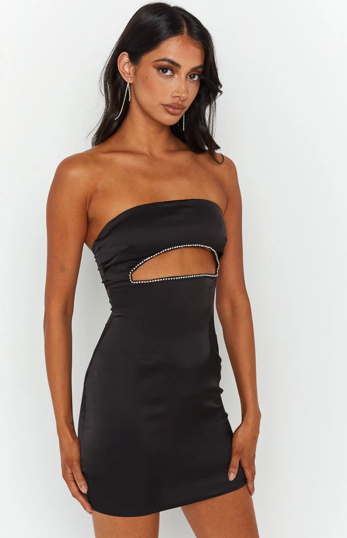 BB Exclusive Kaia Black Strapless Mini Dress 3 BB Exclusive Kaia Black Strapless Mini Dress