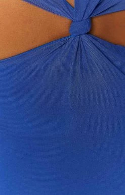 BB Exclusive Kamelia Blue Midi Dress Dresses