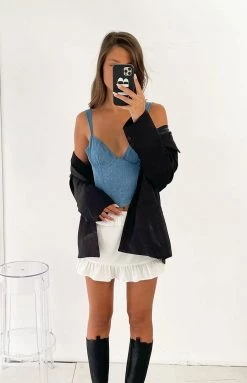 BB Exclusive Kelsey White Mini Skirt