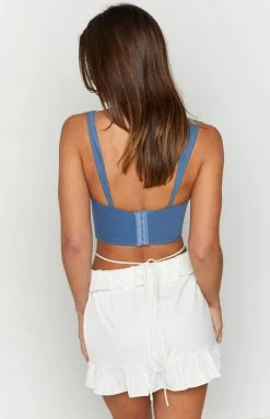 BB Exclusive Kelsey White Mini Skirt