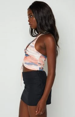 Beginning Boutique Kerrian Multi Print Top Tops