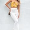 BB Exclusive Bottoms Kirsten White Low Waist Knit Skirt