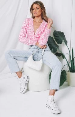 Beginning Boutique Kris Spacedye Cardigan Pink Tops