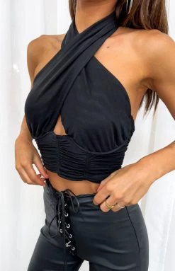 BB Exclusive LA Dream Black Crop Top
