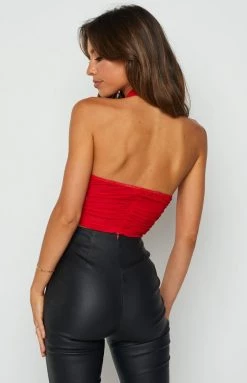 BB Exclusive Tops LA Dream Red Crop Top