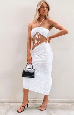 Bottoms Lioness Monaco Midi Skirt White 15 Bottoms Lioness Monaco Midi Skirt White