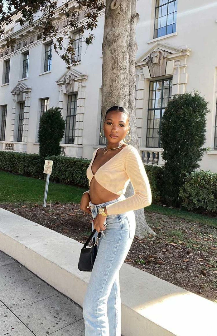 BB Exclusive Afterglow Sweater Cream Crop Tops 1 BB Exclusive Afterglow Sweater Cream Crop Tops