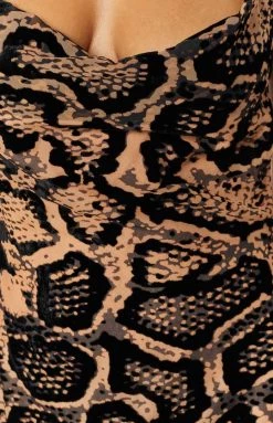 BB Exclusive Lana Black Print Maxi Dress