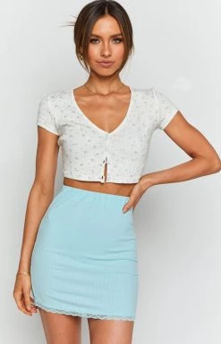 BB Exclusive Lara Skirt Blue Bottoms
