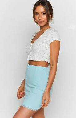 BB Exclusive Lara Skirt Blue Bottoms