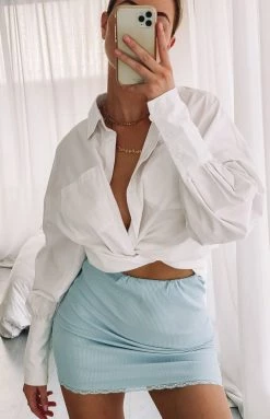 BB Exclusive Lara Skirt Blue Bottoms