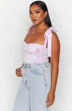 Beginning Boutique Tops Lasting Lover Purple Bustier Top