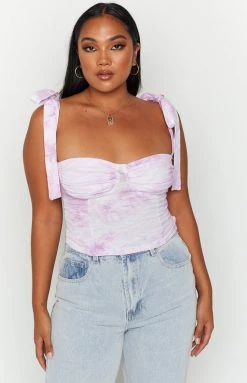 Beginning Boutique Tops Lasting Lover Purple Bustier Top