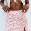 Beginning Boutique Laura Skirt Pink Floral Bottoms