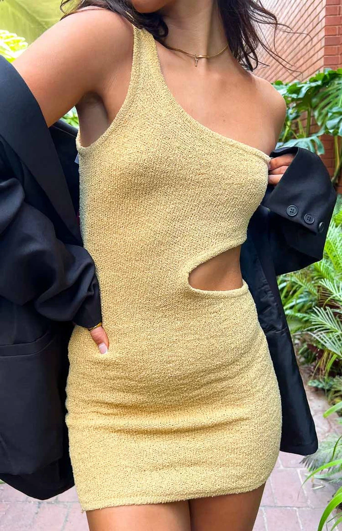 BB Exclusive Laurynn Mustard Knit Mini Dress 3 BB Exclusive Laurynn Mustard Knit Mini Dress