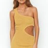 BB Exclusive Laurynn Mustard Knit Mini Dress