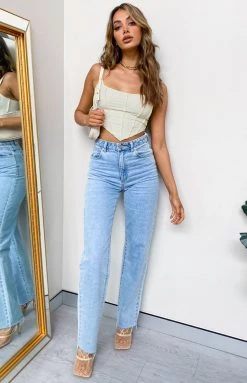 Beginning Boutique Lawley Corset Top White Tops