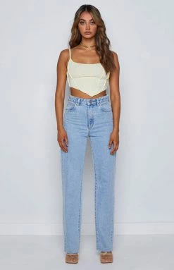 Beginning Boutique Lawley Corset Top White Tops