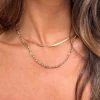 Eclat Layered Chain Gold Necklace