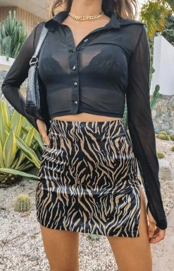 BB Exclusive Bottoms Layla Mini Skirt Black