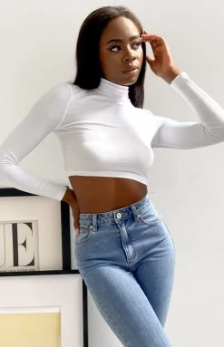 BB Exclusive Tops Lead The Way Long Sleeve Top White