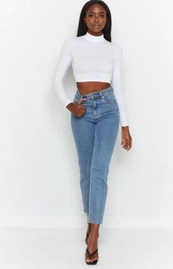BB Exclusive Tops Lead The Way Long Sleeve Top White
