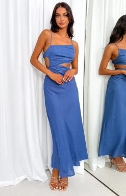 Beginning Boutique Dresses Lene Blue Maxi Dress
