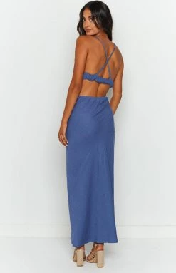 Beginning Boutique Dresses Lene Blue Maxi Dress