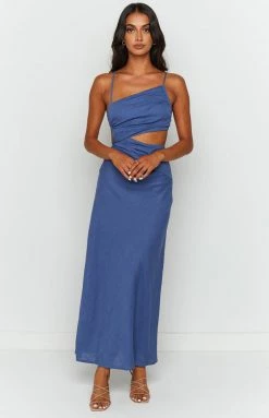 Beginning Boutique Dresses Lene Blue Maxi Dress