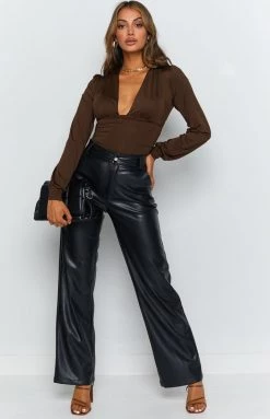 Beginning Boutique Levitate Bodysuit Chocolate 14 Beginning Boutique Levitate Bodysuit Chocolate