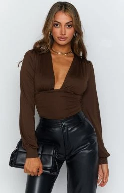 Beginning Boutique Levitate Bodysuit Chocolate 15 Beginning Boutique Levitate Bodysuit Chocolate