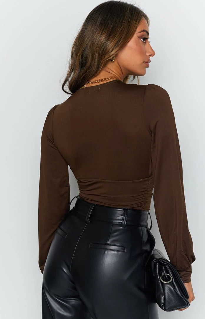 Beginning Boutique Levitate Bodysuit Chocolate 8 Beginning Boutique Levitate Bodysuit Chocolate