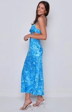 Beginning Boutique Dresses Liberty Blue Maxi Dress
