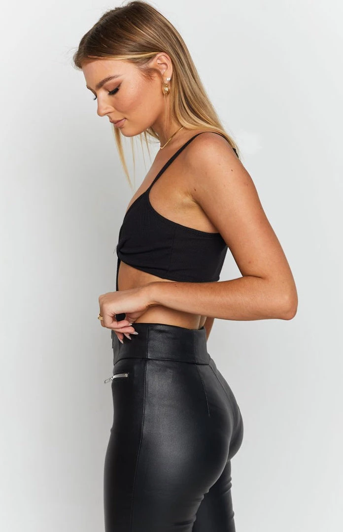 Beginning Boutique Lille Side Cut Out Knit Bodysuit Black 9 Beginning Boutique Lille Side Cut Out Knit Bodysuit Black